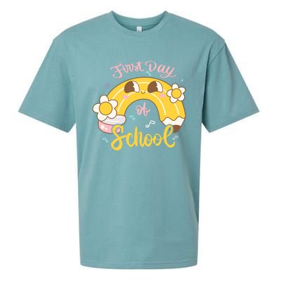 Funny Gift First Day Of School Sueded Cloud Jersey T-Shirt