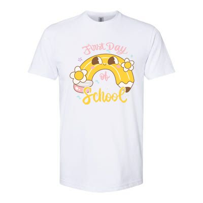 Funny Gift First Day Of School Softstyle CVC T-Shirt