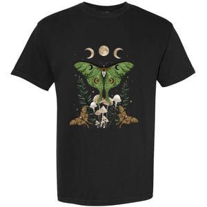 Fairy Grunge Fairycore Aesthetic Goth Luna Moth Mushroom Garment-Dyed Heavyweight T-Shirt