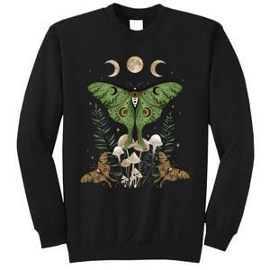 Fairy Grunge Fairycore Aesthetic Goth Luna Moth Mushroom Sweatshirt