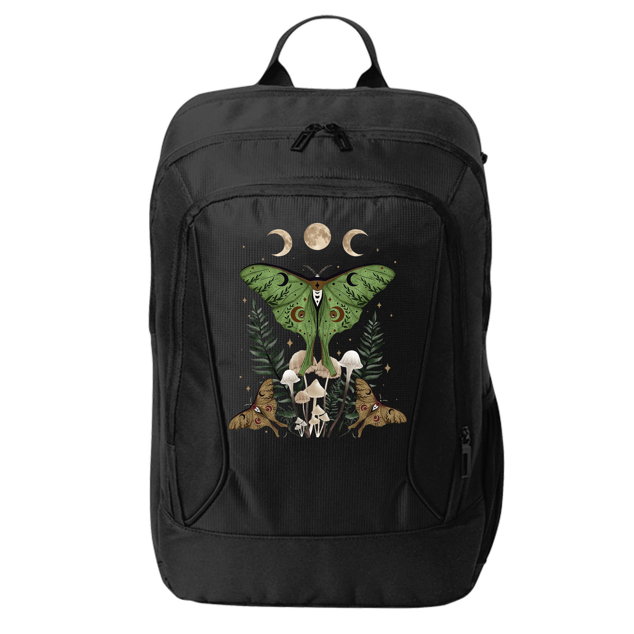 Fairy Grunge Fairycore Aesthetic Goth Luna Moth Mushroom City Backpack