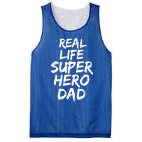 Father Gift From Son Dad Real Life Superhero Dad Gift Mesh Reversible Basketball Jersey Tank