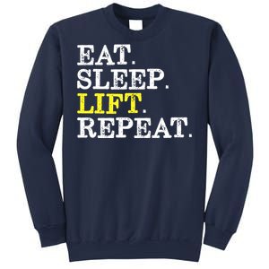 Funny Gift For Weight Lifter Eat Sleep Lift Repeat Sweatshirt