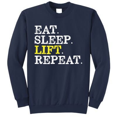 Funny Gift For Weight Lifter Eat Sleep Lift Repeat Sweatshirt