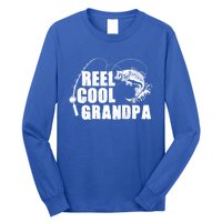 Fishing Grandpa Fathers Day Reel Cool Grandpa Gift Long Sleeve Shirt