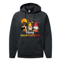 Festive Gnomes for a Joyful Holiday Season Performance Fleece Hoodie