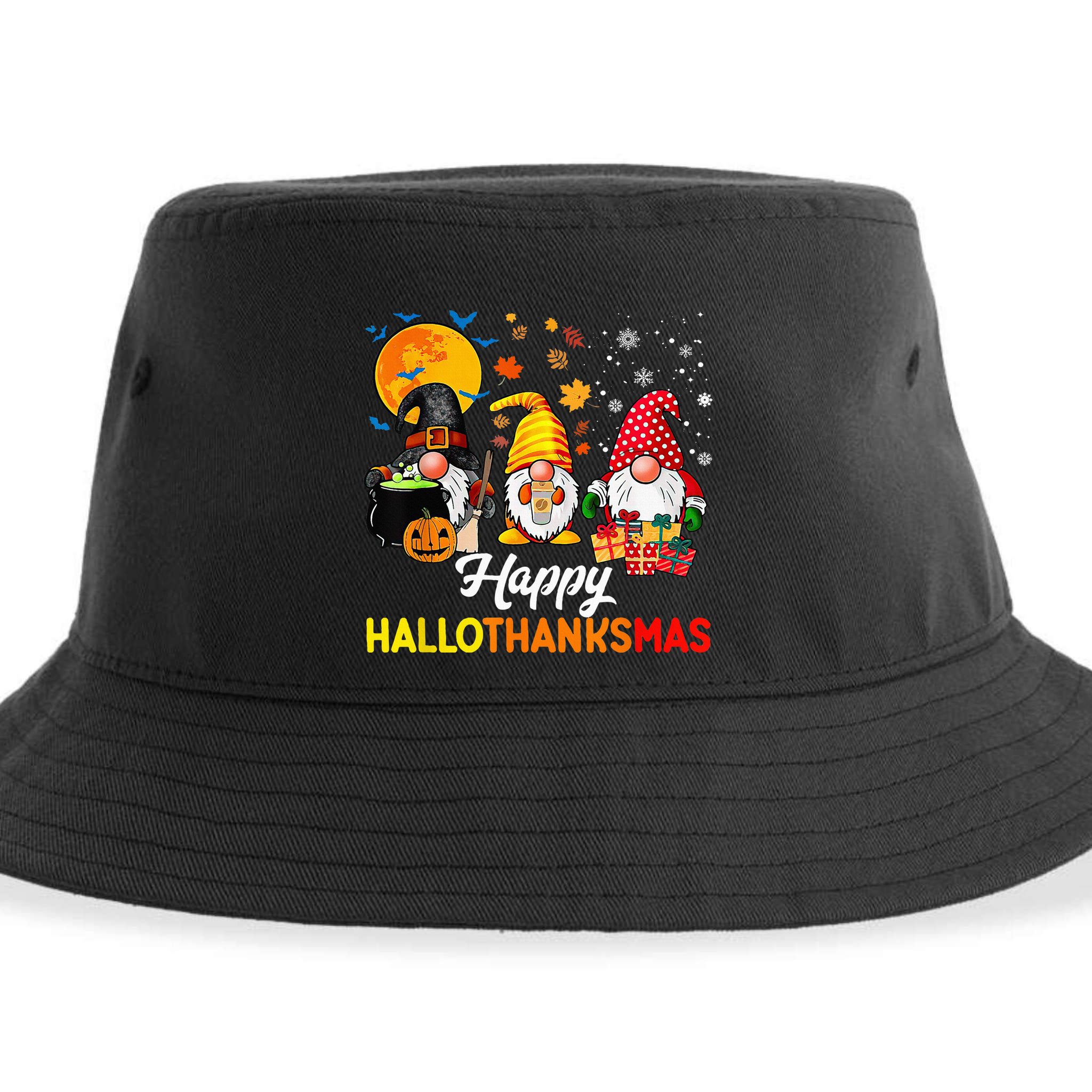 Festive Gnomes for a Joyful Holiday Season Sustainable Bucket Hat