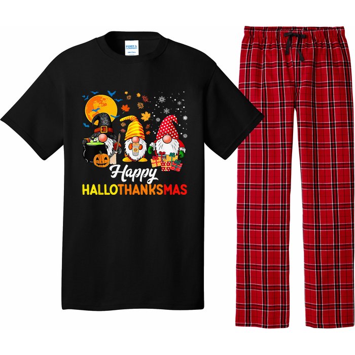 Festive Gnomes for a Joyful Holiday Season Pajama Set