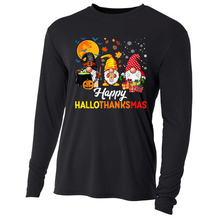 Festive Gnomes for a Joyful Holiday Season Cooling Performance Long Sleeve Crew