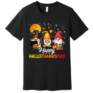 Festive Gnomes for a Joyful Holiday Season Premium T-Shirt