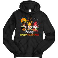 Festive Gnomes for a Joyful Holiday Season Tie Dye Hoodie