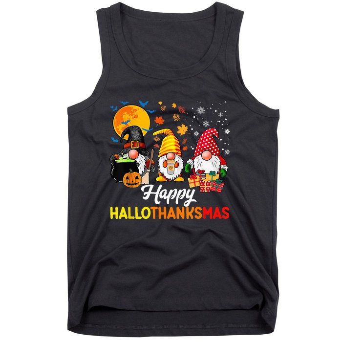 Festive Gnomes for a Joyful Holiday Season Tank Top