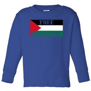 Free Gaza Freedom Palestine Cool Gift Peace Cool Gift Make Love Arabic Flag Gift Toddler Long Sleeve Shirt