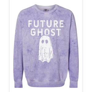 Future Ghost Funny Happy Halloween Costume Colorblast Crewneck Sweatshirt