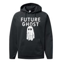 Future Ghost Funny Happy Halloween Costume Performance Fleece Hoodie