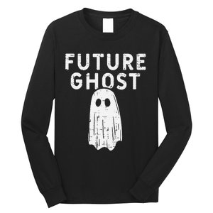 Future Ghost Funny Happy Halloween Costume Long Sleeve Shirt