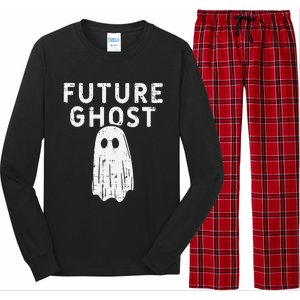 Future Ghost Funny Happy Halloween Costume Long Sleeve Pajama Set