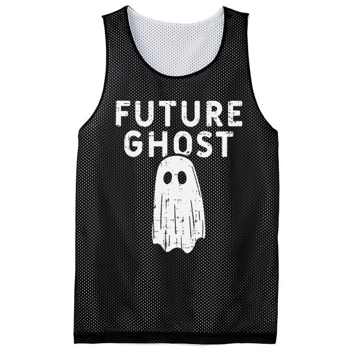 Future Ghost Funny Happy Halloween Costume Mesh Reversible Basketball Jersey Tank