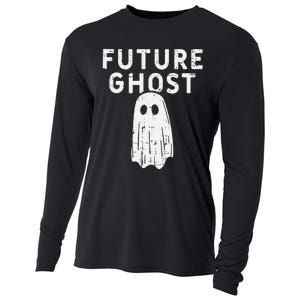 Future Ghost Funny Happy Halloween Costume Cooling Performance Long Sleeve Crew