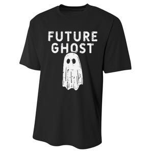 Future Ghost Funny Happy Halloween Costume Performance Sprint T-Shirt