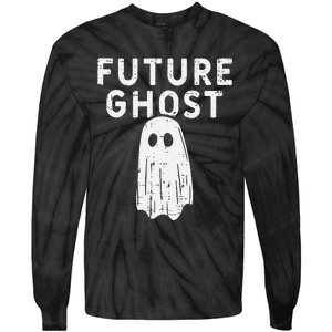 Future Ghost Funny Happy Halloween Costume Tie-Dye Long Sleeve Shirt