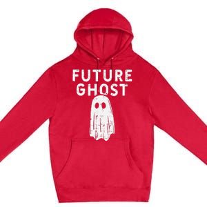 Future Ghost Funny Happy Halloween Costume Premium Pullover Hoodie