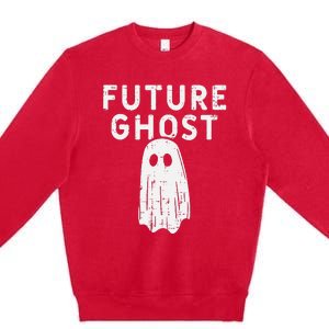 Future Ghost Funny Happy Halloween Costume Premium Crewneck Sweatshirt