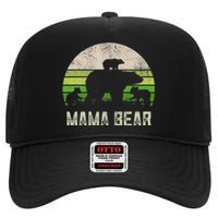 Funny Grandma From 3 Cubs Mama Bear Vintage High Crown Mesh Back Trucker Hat