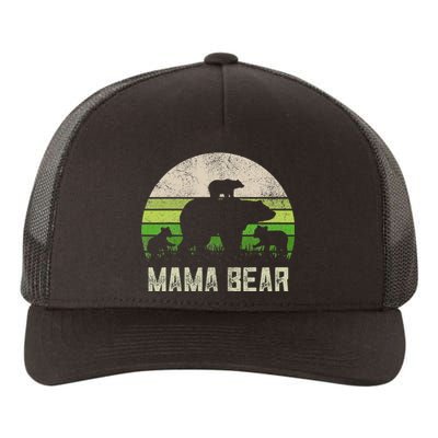 Funny Grandma From 3 Cubs Mama Bear Vintage Yupoong Adult 5-Panel Trucker Hat