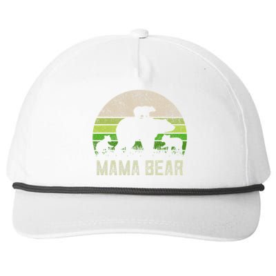 Funny Grandma From 3 Cubs Mama Bear Vintage Snapback Five-Panel Rope Hat