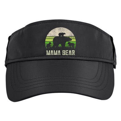 Funny Grandma From 3 Cubs Mama Bear Vintage Adult Drive Performance Visor