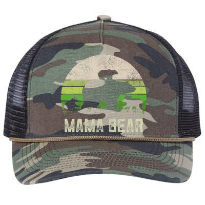 Funny Grandma From 3 Cubs Mama Bear Vintage Retro Rope Trucker Hat Cap