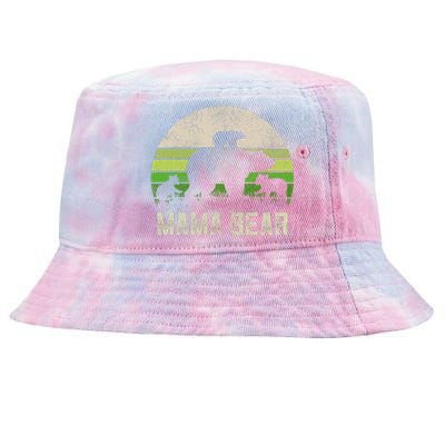 Funny Grandma From 3 Cubs Mama Bear Vintage Tie-Dyed Bucket Hat