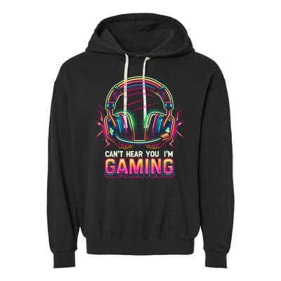 Funny Gamer For Teens Video Gaming Graphic Garment-Dyed Fleece Hoodie