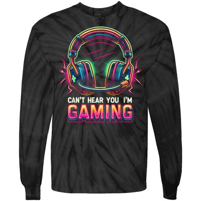 Funny Gamer For Teens Video Gaming Graphic Tie-Dye Long Sleeve Shirt