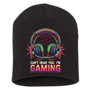 Funny Gamer For Teens Video Gaming Graphic Short Acrylic Beanie