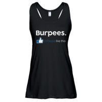 Funny Gym Fitness Jokes Gift Burpees 0 People Like This Ladies Essential Flowy Tank