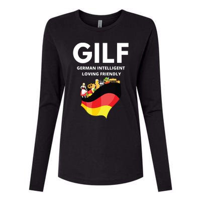 Funny German Womens Cotton Relaxed Long Sleeve T-Shirt