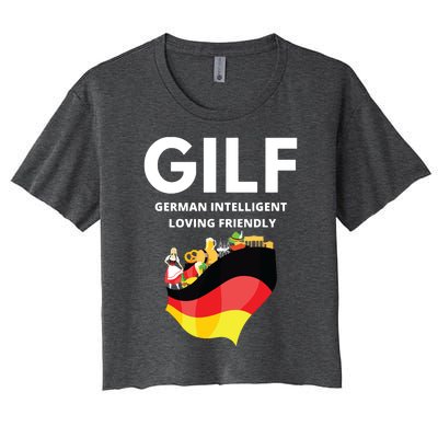 Funny German Women's Crop Top Tee