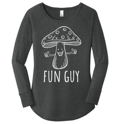 Fun Guy Funny Mushroom Party Clubbing Fungi Fun Guy Women's Perfect Tri Tunic Long Sleeve Shirt