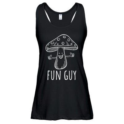 Fun Guy Funny Mushroom Party Clubbing Fungi Fun Guy Ladies Essential Flowy Tank