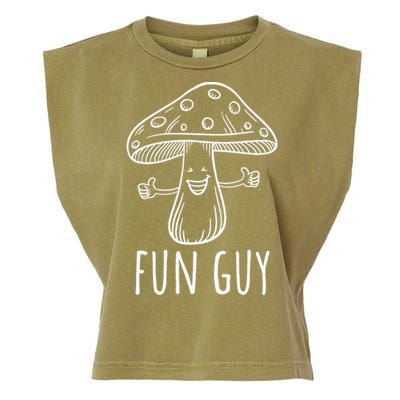 Fun Guy Funny Mushroom Party Clubbing Fungi Fun Guy Garment-Dyed Women's Muscle Tee