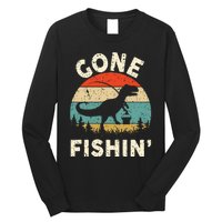 Funny Gone Fishing Long Sleeve Shirt