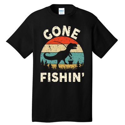 Funny Gone Fishing Tall T-Shirt