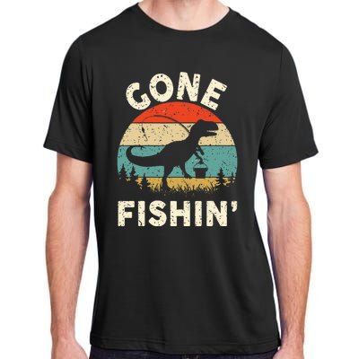 Funny Gone Fishing Adult ChromaSoft Performance T-Shirt