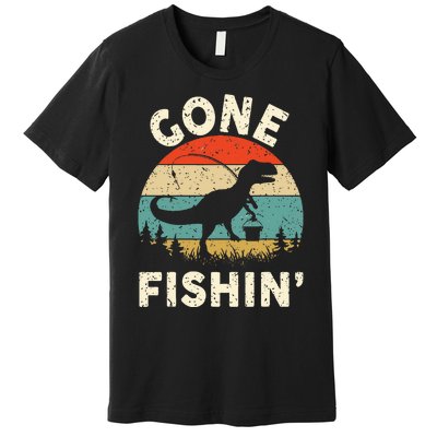 Funny Gone Fishing Premium T-Shirt