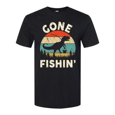 Funny Gone Fishing Softstyle CVC T-Shirt