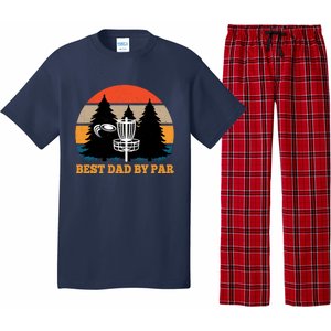 Frisbee Golf Fathers Day Funny Best Dad By Par Disc Golf Pajama Set