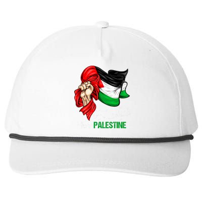 Free Gaza Free Palestine Flag Arabic Jerusalem Human Rights Snapback Five-Panel Rope Hat