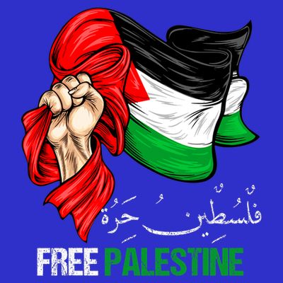 Free Gaza Free Palestine Flag Arabic Jerusalem Human Rights T-Shirt